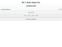 Tablet Screenshot of no1autosales.com